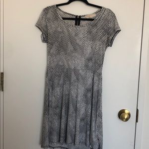 Michael Kors Black White Gray Dress